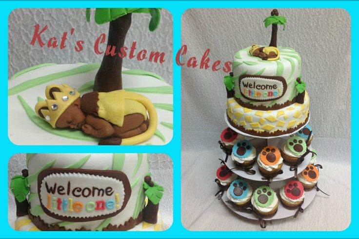 Lion King Baby Shower Cake