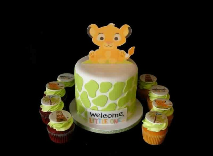 Lion King Baby Shower Cake