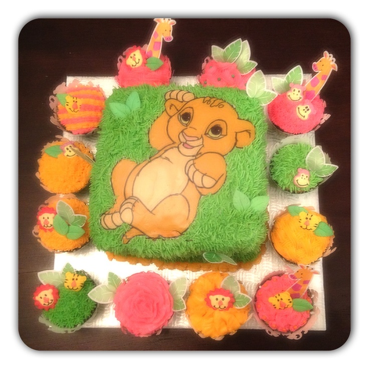 Lion King Baby Shower Cake