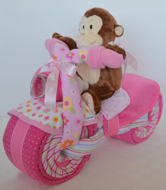 How To Make Motorcycle Diaper Cakes For Baby Showers Baby Shower Ideas