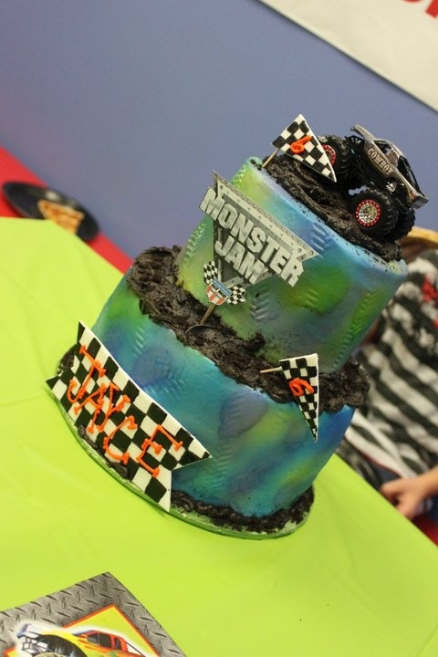 Monster Jam Birthday Cake