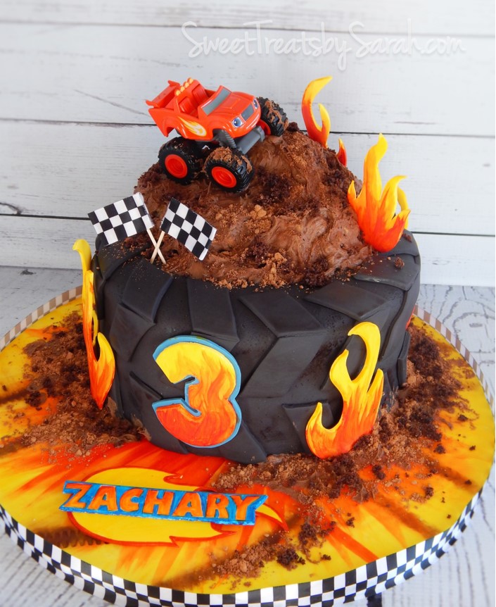 11 Blaze Cartoon Cakes Photo - Blaze and Monster Machine Birthday Cake ...