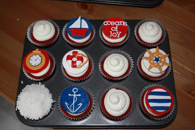 Nautical Themed Baby Shower Boy Cupcakes