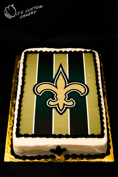 New Orleans Saints Birthday Cake