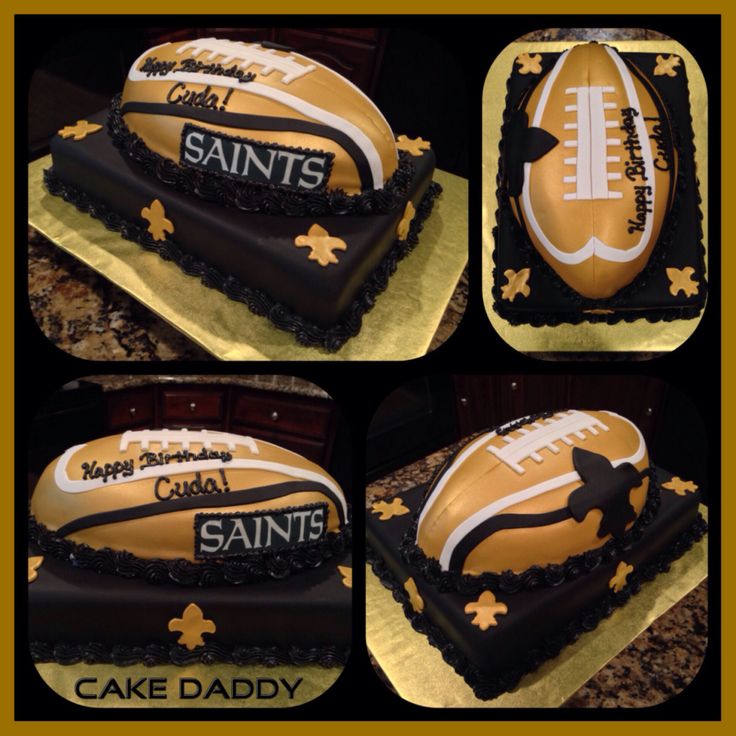 New Orleans Saints Birthday Cake