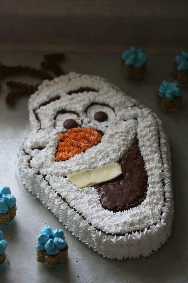 Olaf Birthday Cake Homemade