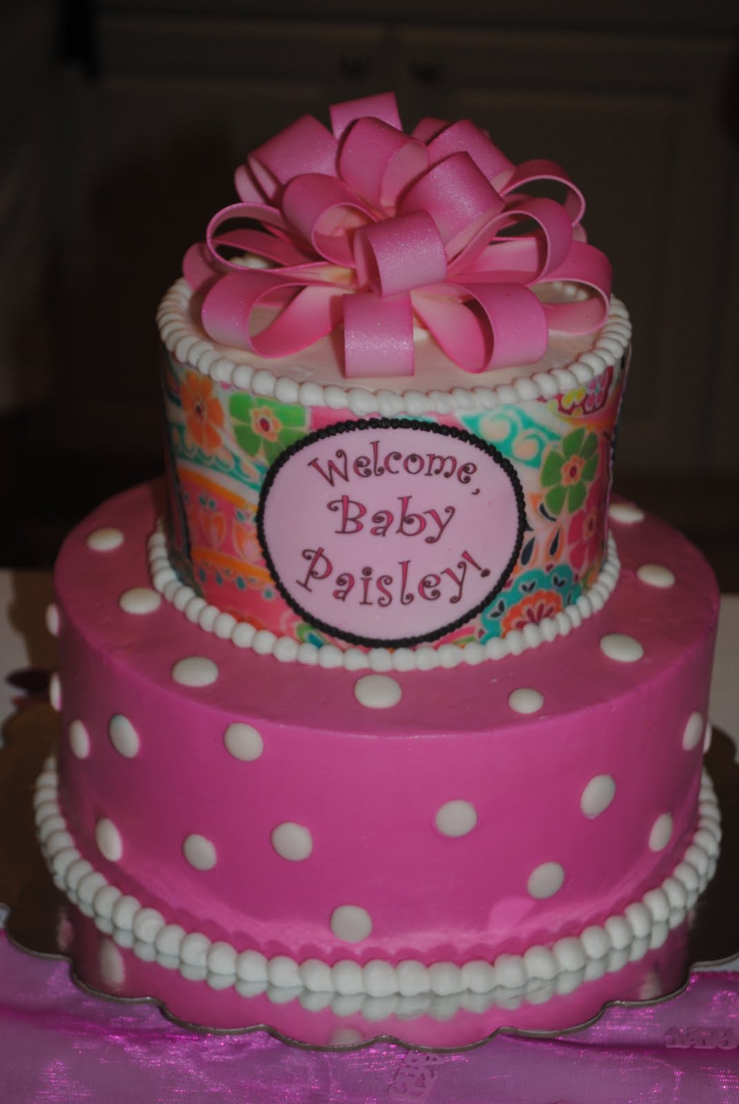 Paisley Baby Shower Sheet Cakes