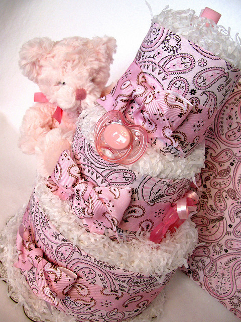 Paisley Diaper Cake