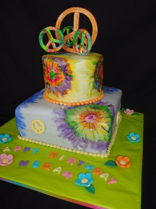 Peace Sign Cake