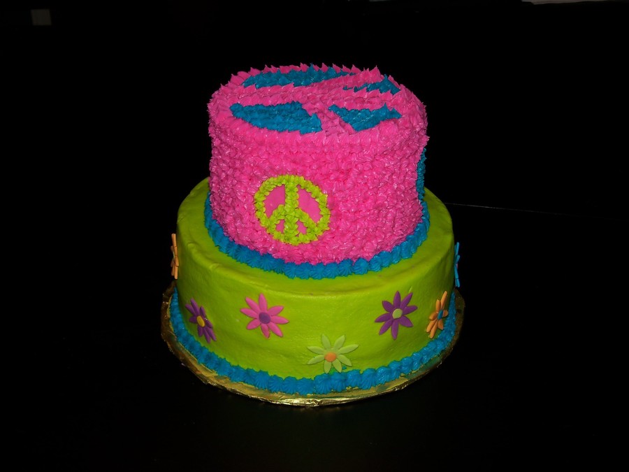 Peace Sign Cake