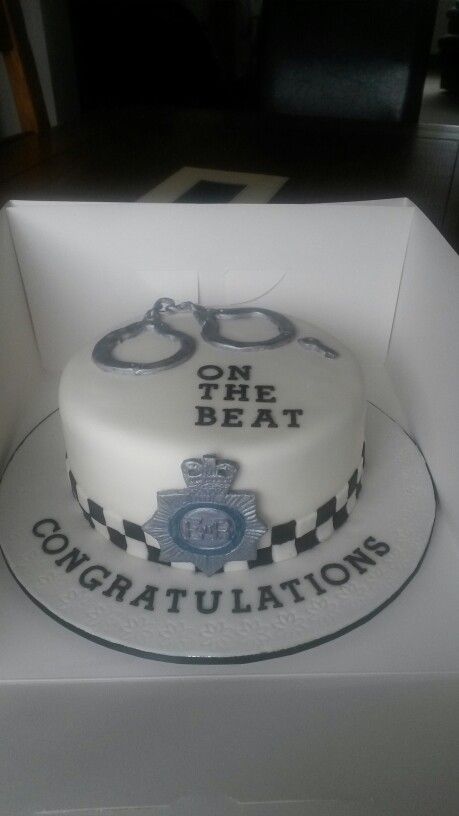 Police Themed Birthday Cake