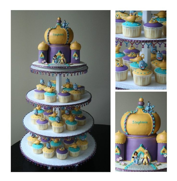 Princess Jasmine Cupcakes Tower