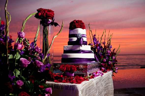 Red and Purple Wedding