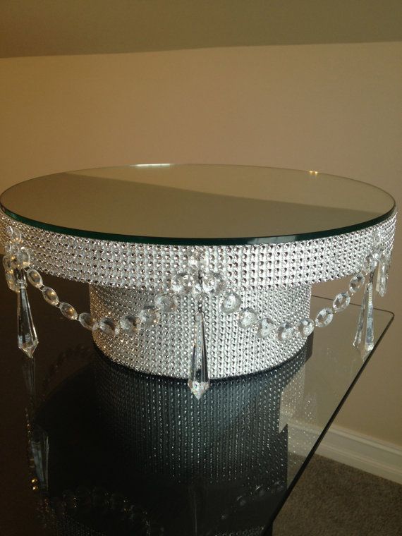 Rhinestone Wedding Cake Stands