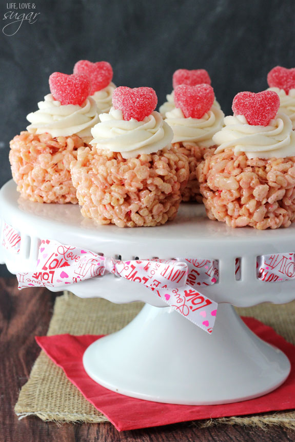 Rice Krispie Treats for Valentine's Day