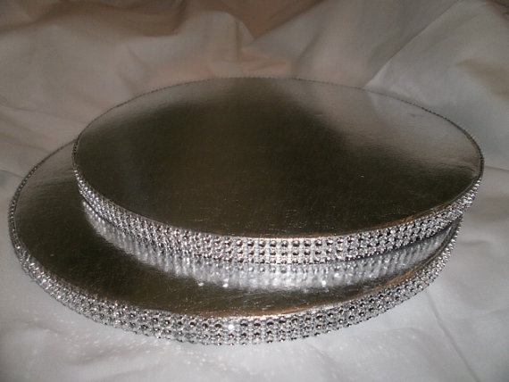 Round Wedding Cake Stand with Bling