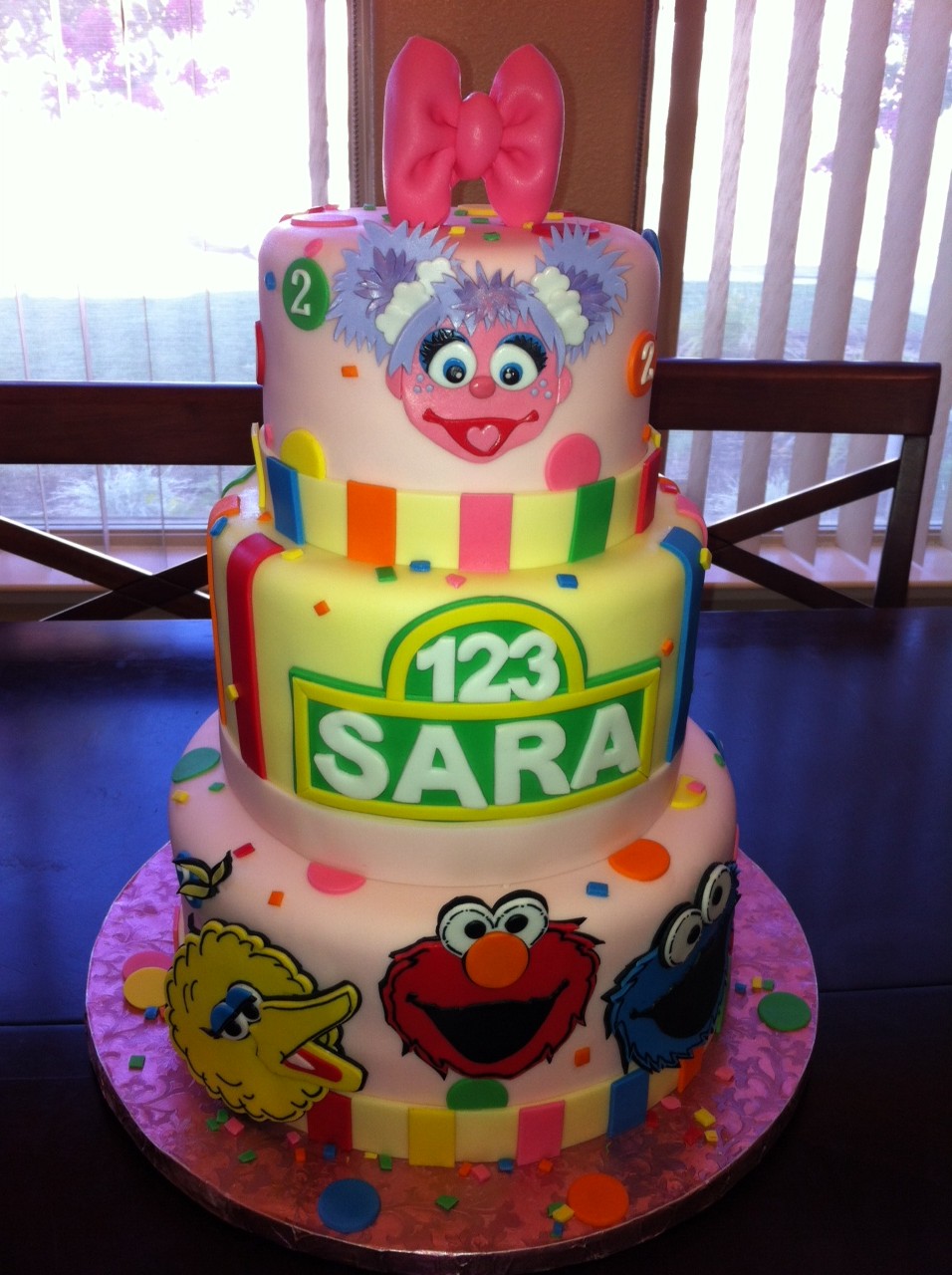 Sesame Street Abby Birthday Cake