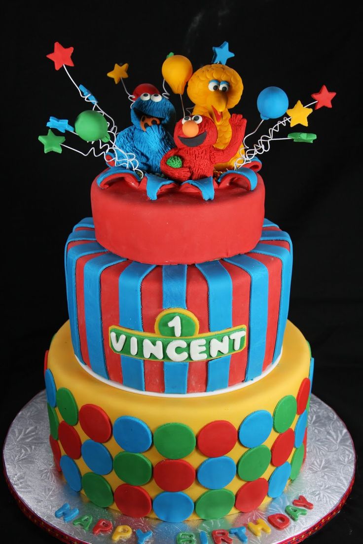 Sesame Street Birthday Cake