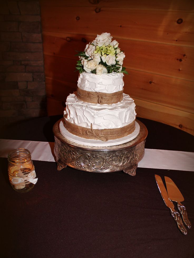 Simple Rustic Country Wedding Cake