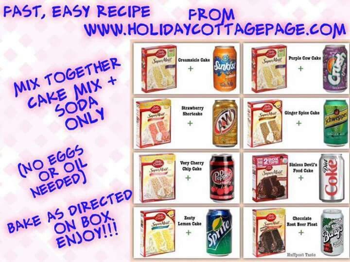 Soda Pop Cake Mix Recipe