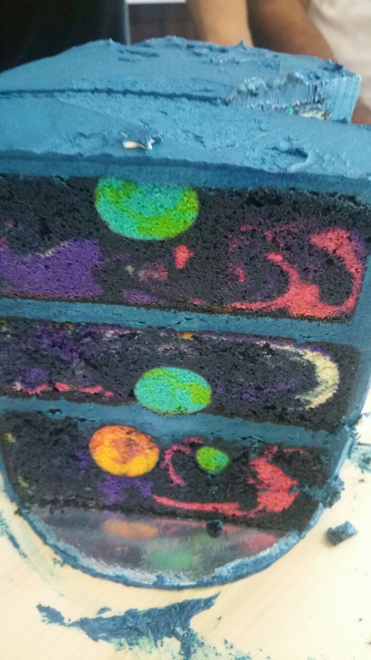 Space Galaxy Birthday Cakes