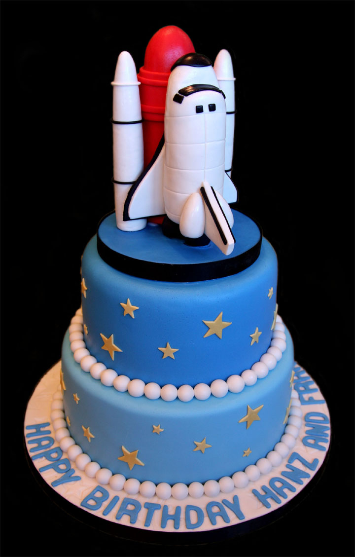 Space Shuttle Birthday Cake