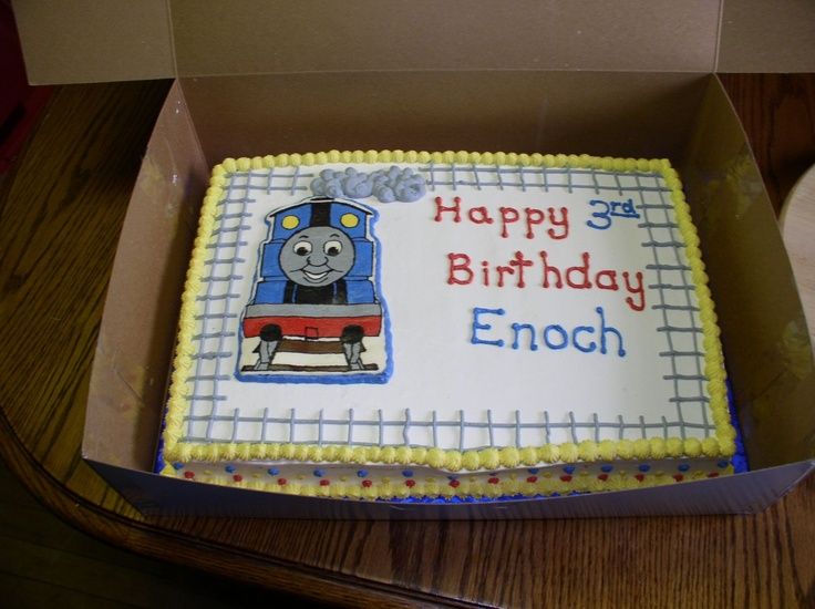 Thomas the Train Cake Half Sheet