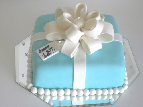 Tiffany Blue Birthday Cake