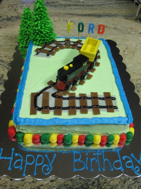 Train Birthday Sheet Cake