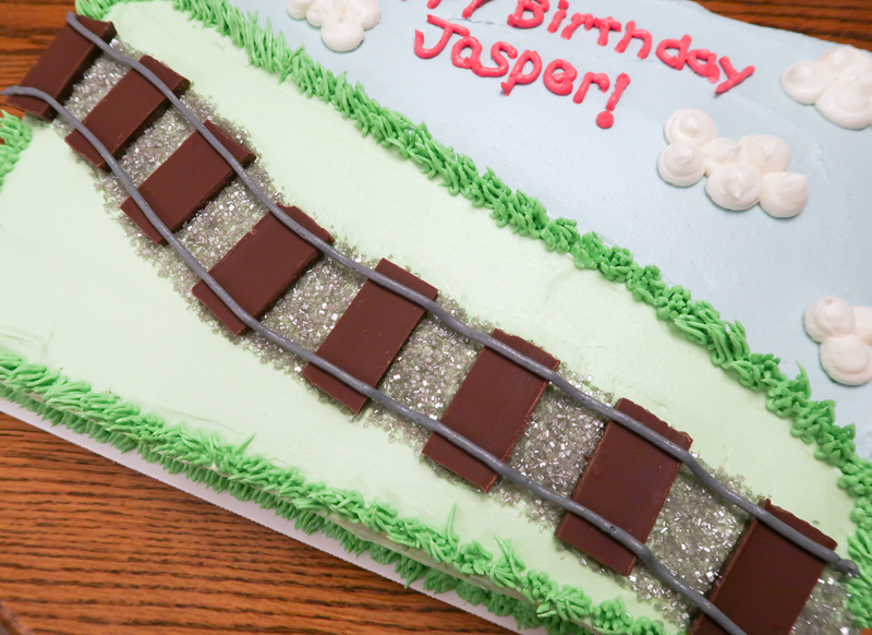 Train Sheet Cake