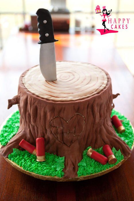 Tree Stump Cake