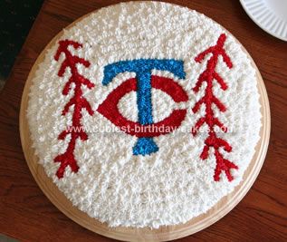 Twins Baseball Birthday Cake