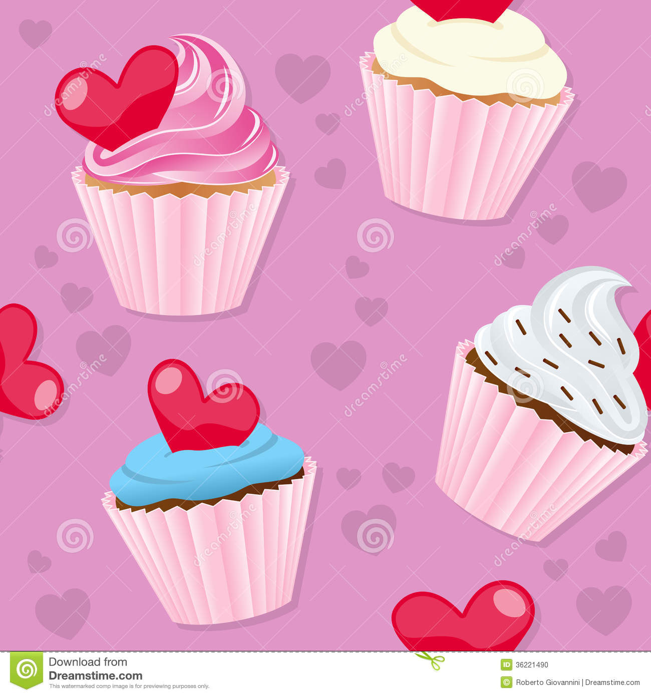 Valentine's Day Pink Cupcakes