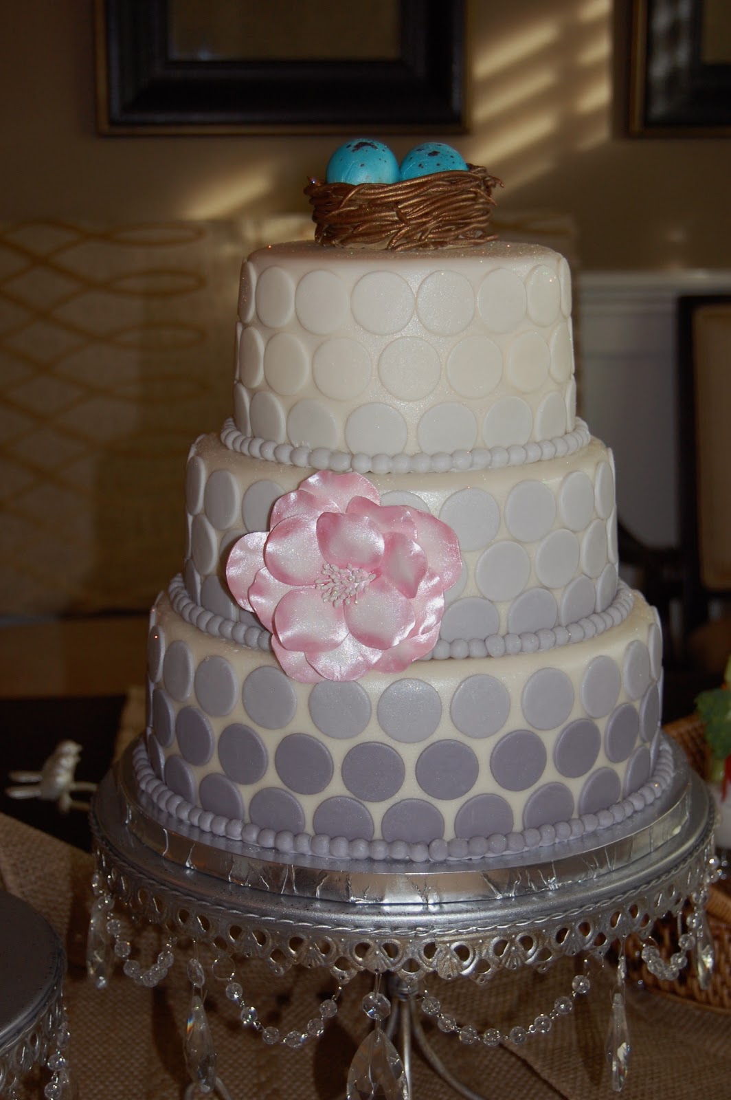 Vintage Baby Shower Cake