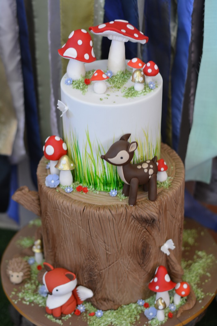 Woodland Baby Shower Cake Decorations