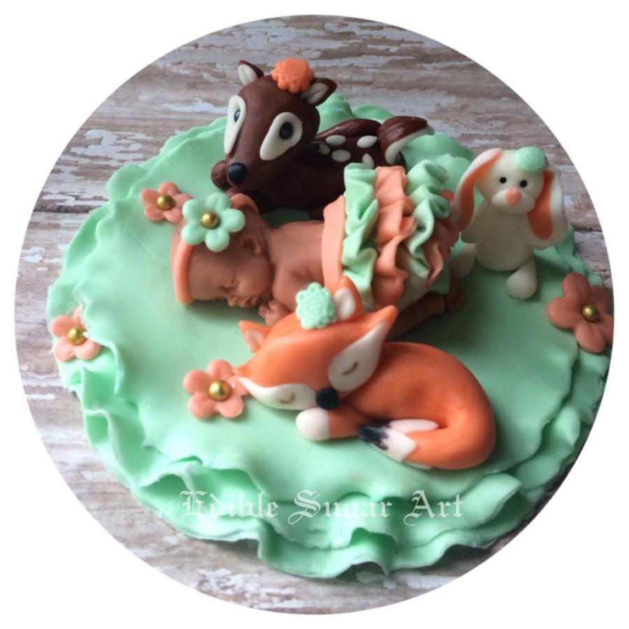 Woodland Baby Shower Cake Topper