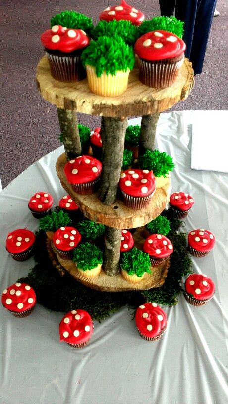 Woodland Theme Baby Shower Cupcakes