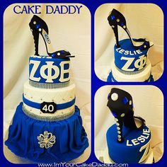 Zeta Phi Beta Sorority Birthday Cake