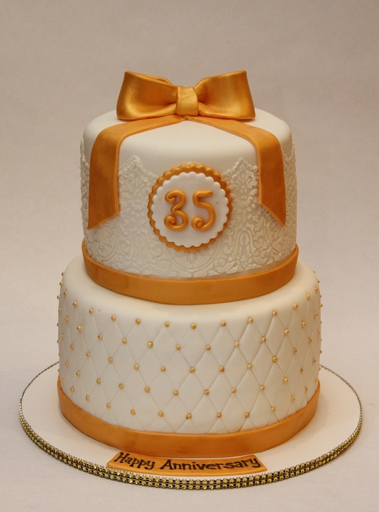 35 Year Wedding Anniversary Cake