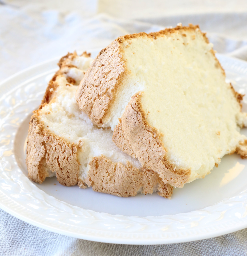 Angel Food Cake with Blueberries