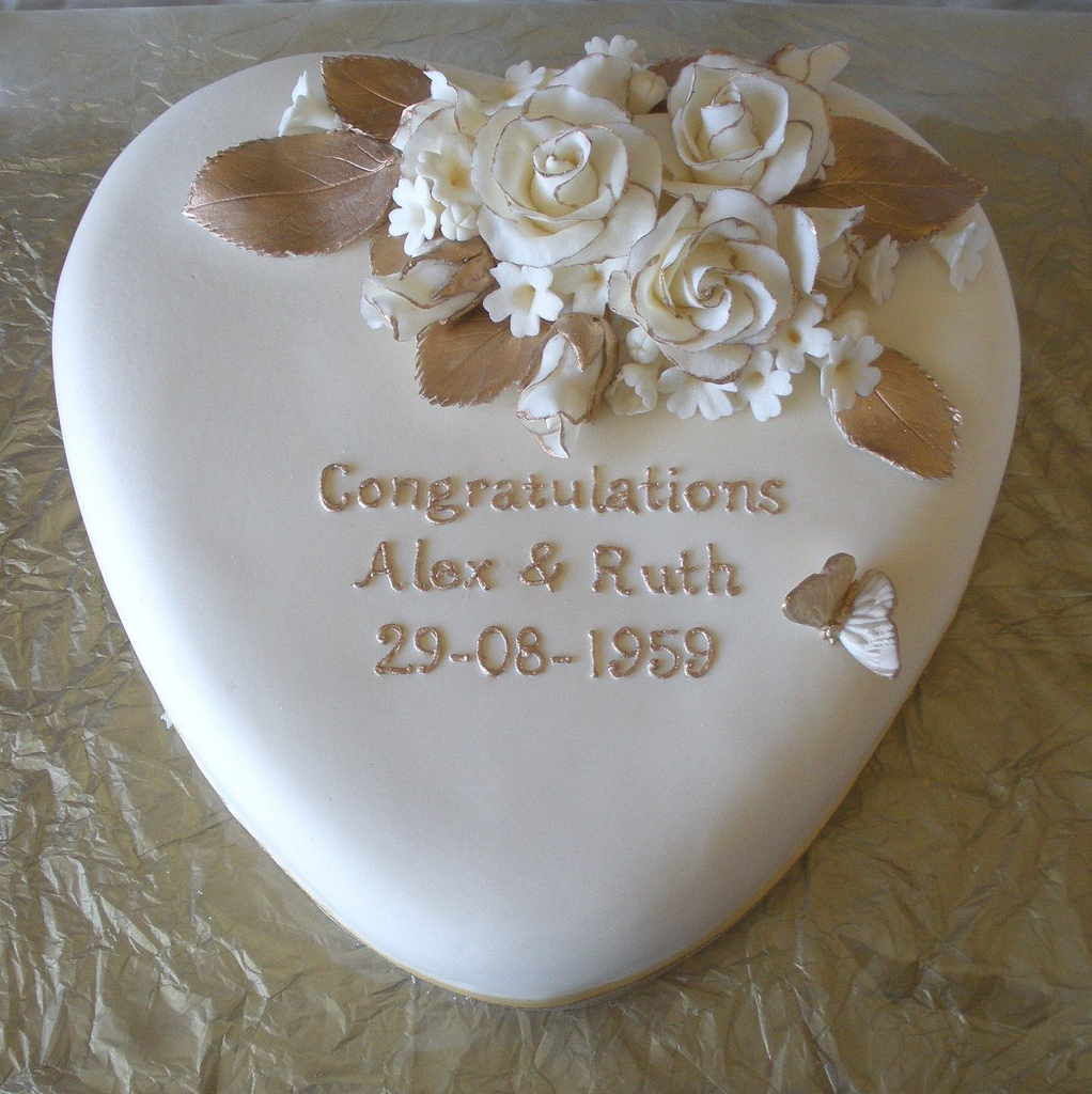 Anniversary Heart Shaped Wedding Cakes