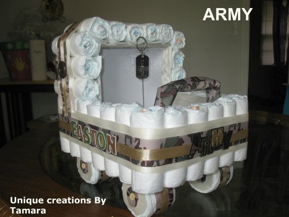 Army Themed Diaper Cake