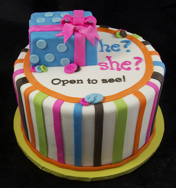 Baby Gender Reveal Cake