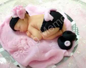 Baby Girl Cake Topper