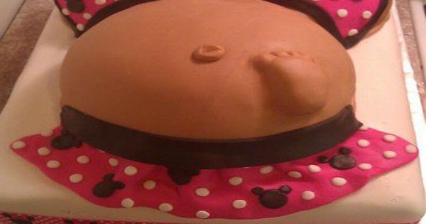 Baby Shower Cake Giving Birth