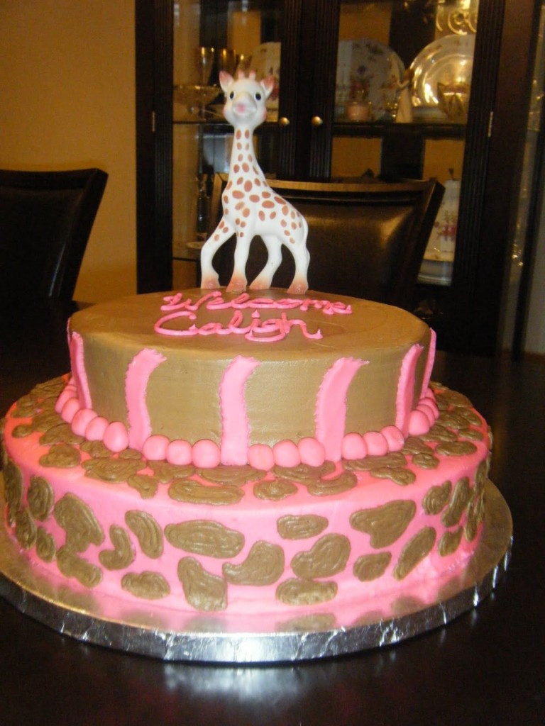 Baby Shower Cakes with Giraffes