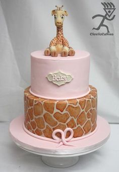 Baby Shower Giraffes Cake