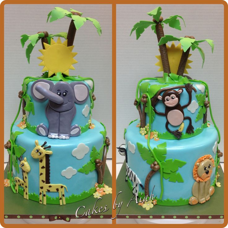 Baby Shower Jungle Cake