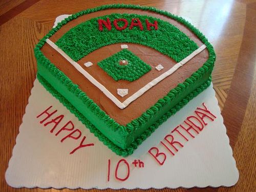 Baseball Field Cake