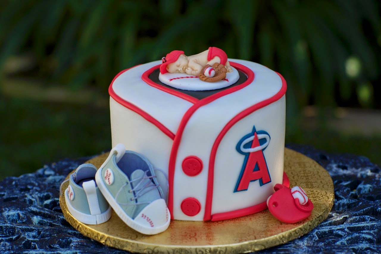 Baseball Themed Baby Shower Cake